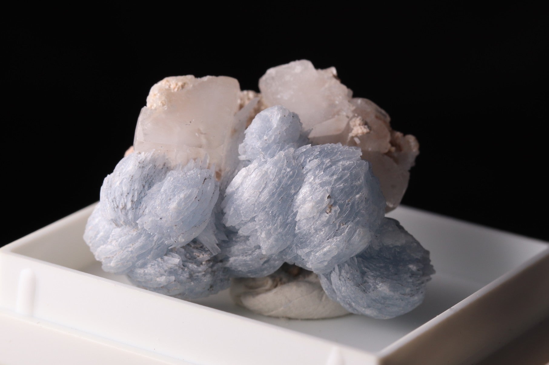 Celestine with Calcite