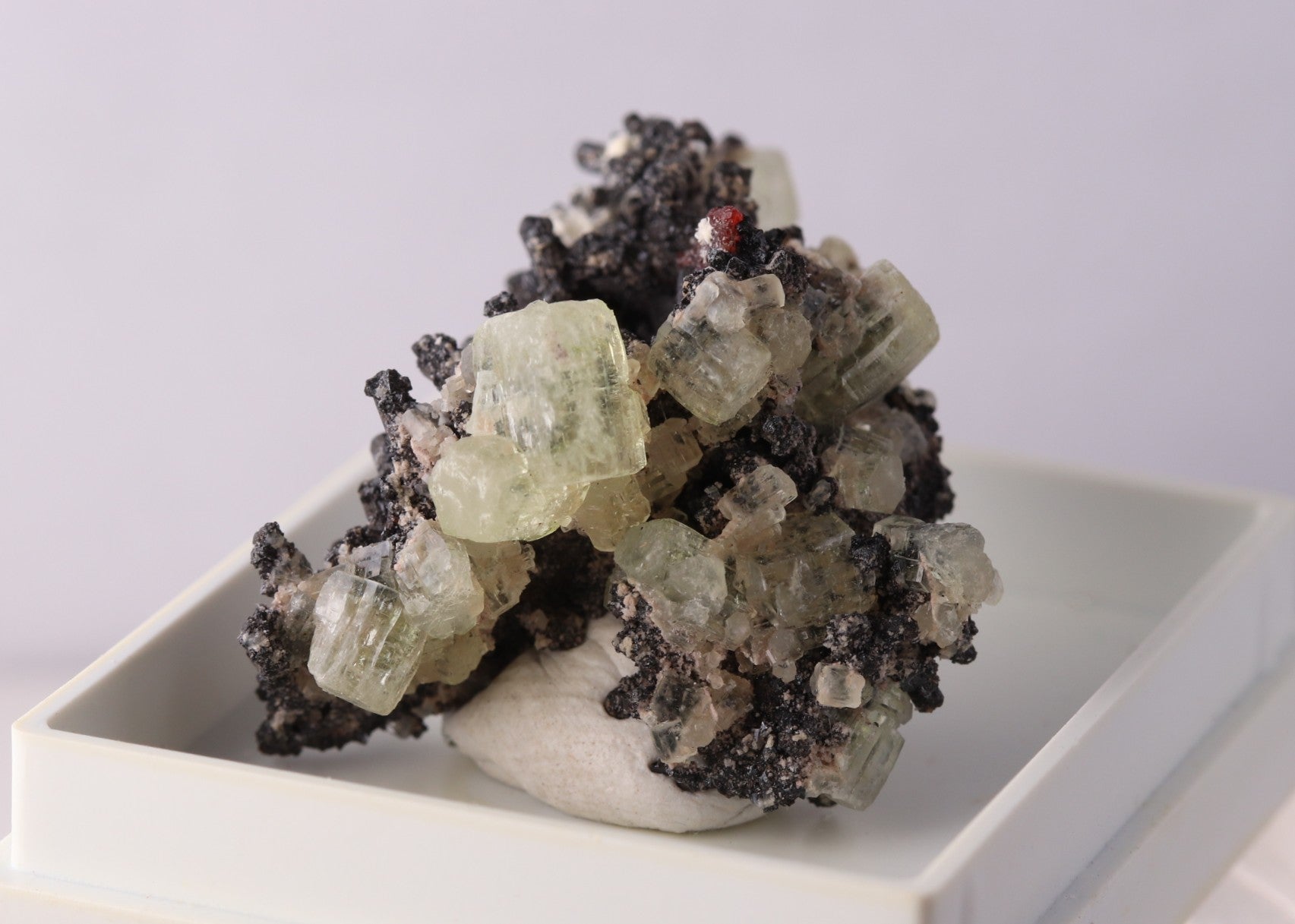 Gaudefroyite, Thaumasite & Andradite