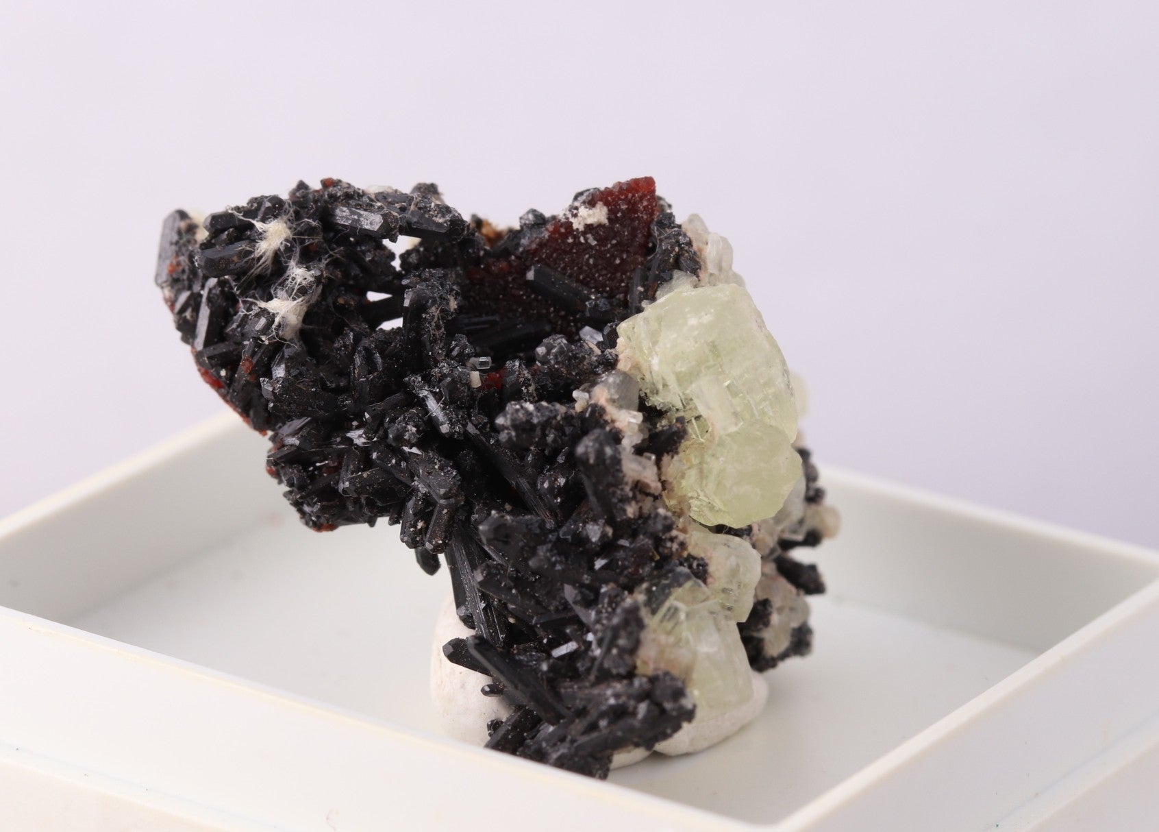 Gaudefroyite, Thaumasite & Andradite