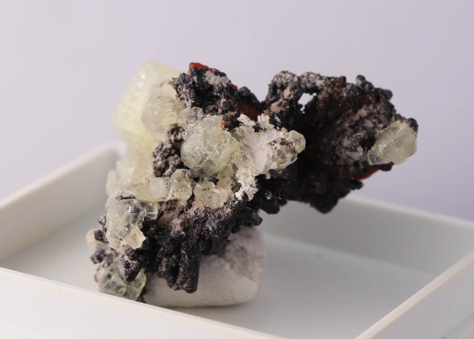 Gaudefroyite, Thaumasite & Andradite
