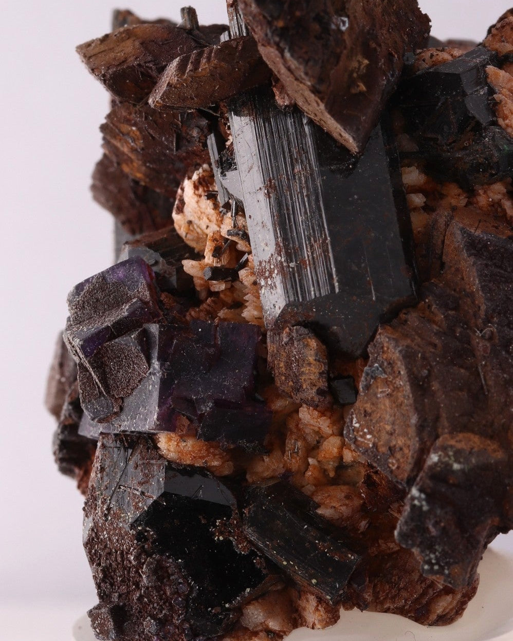 Siderite, Schorl, Fluorite ...