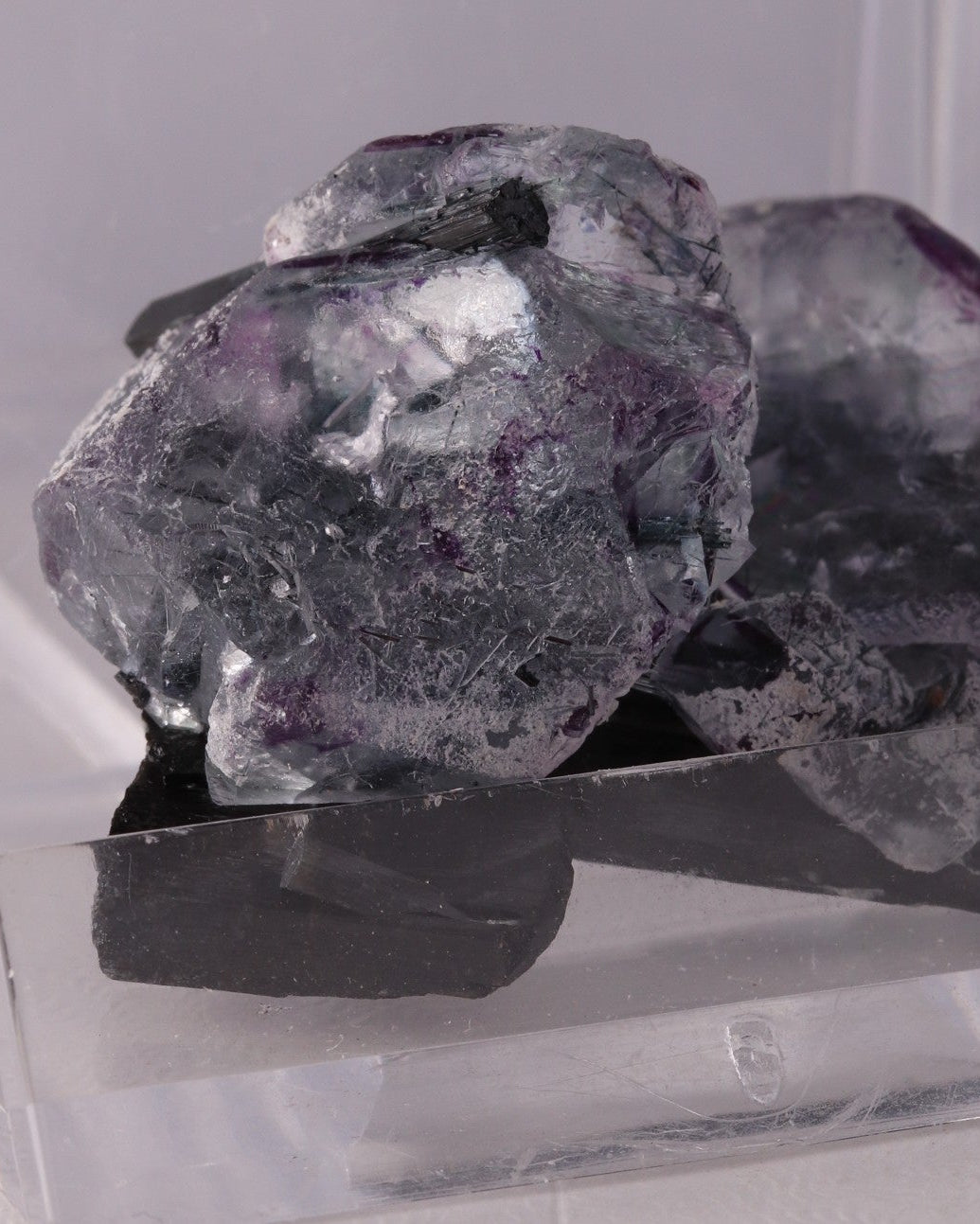 Fluorite with Schorl