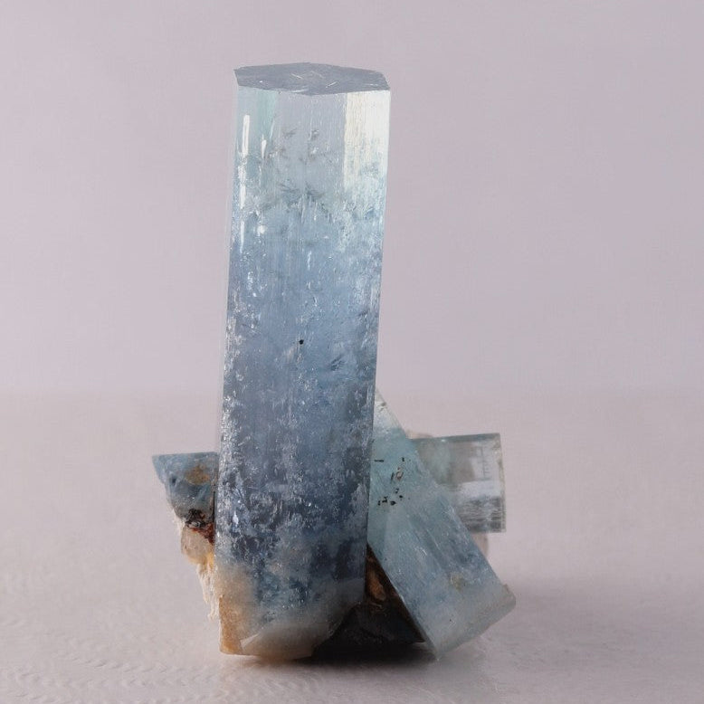 Aquamarine with Schorl