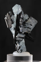 Aquamarine with Schorl