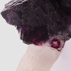 A fun deep purple 'alien eye' Fluorite on Quartz.