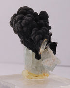 Coronadite on Aquamarine