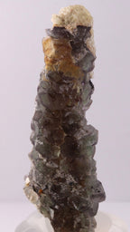 Light green and purple Fluorite with Hyalite.