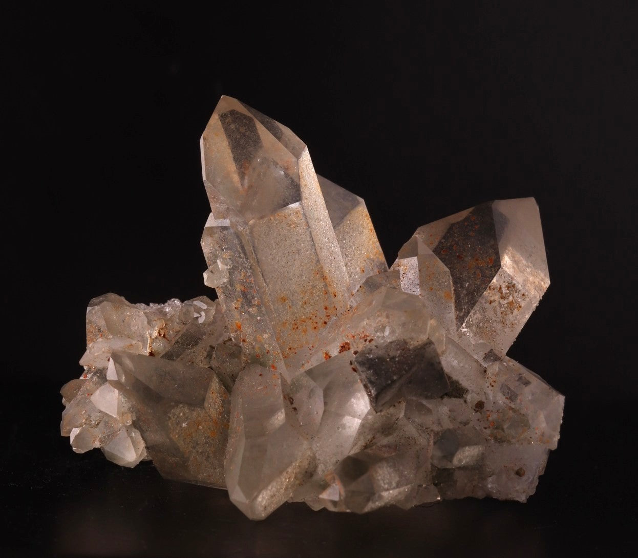 Quartz with Pyrite included Calcite