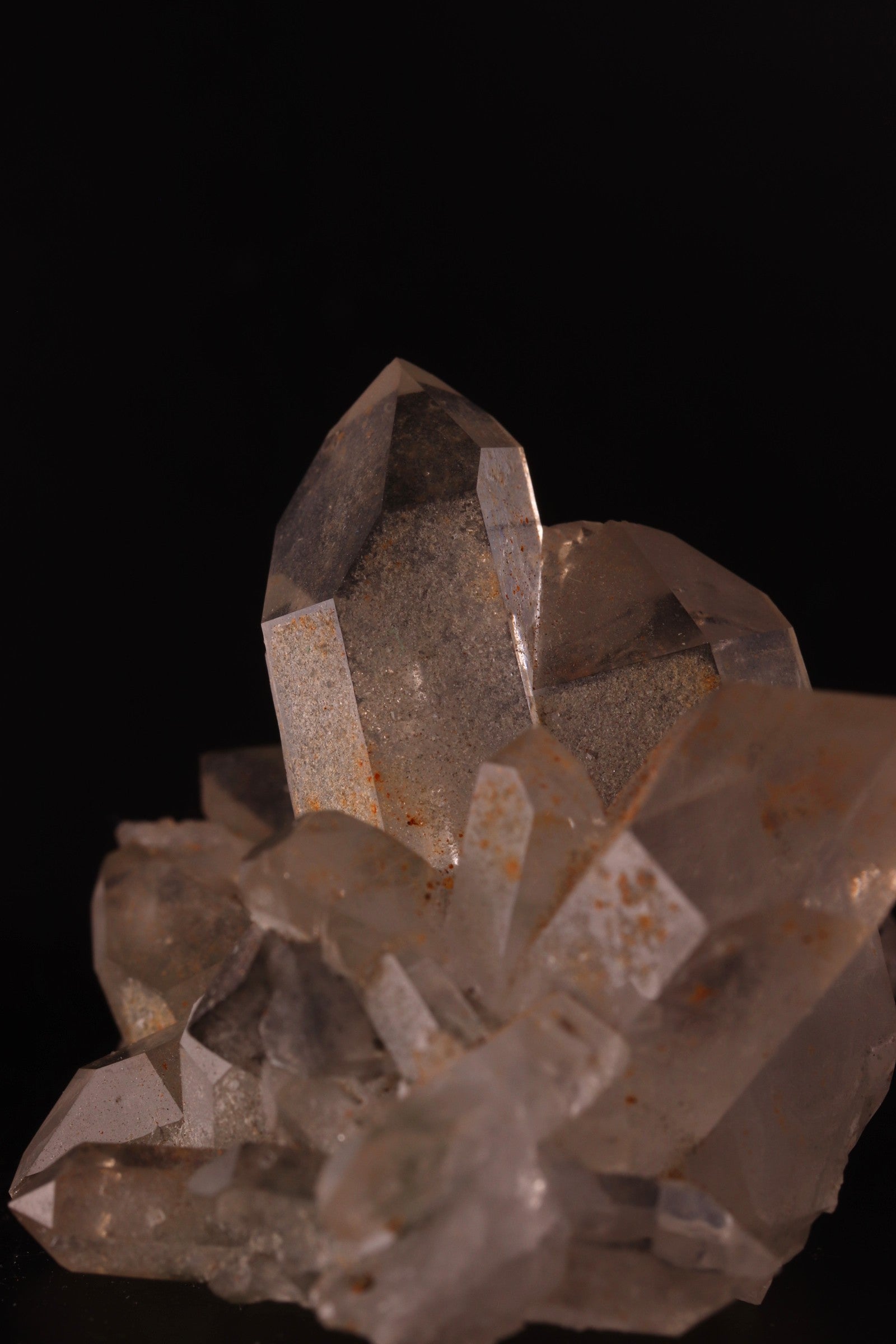 Quartz with Pyrite included Calcite
