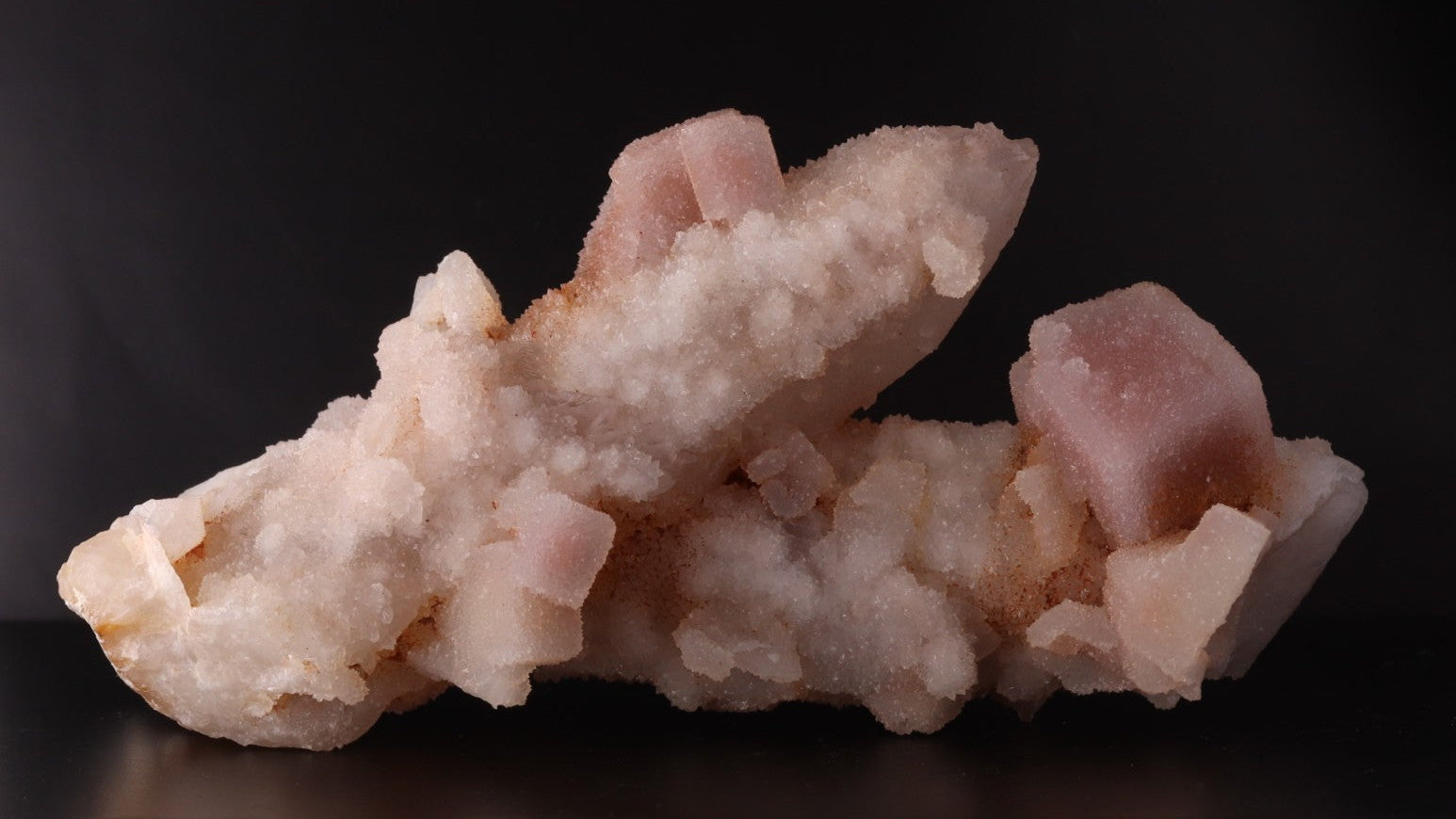 Quartz after Calcite on Quartz