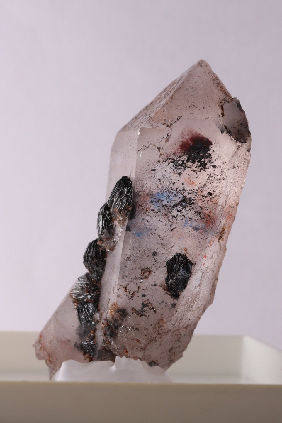 Shattuckite included Quartz with Hematite
