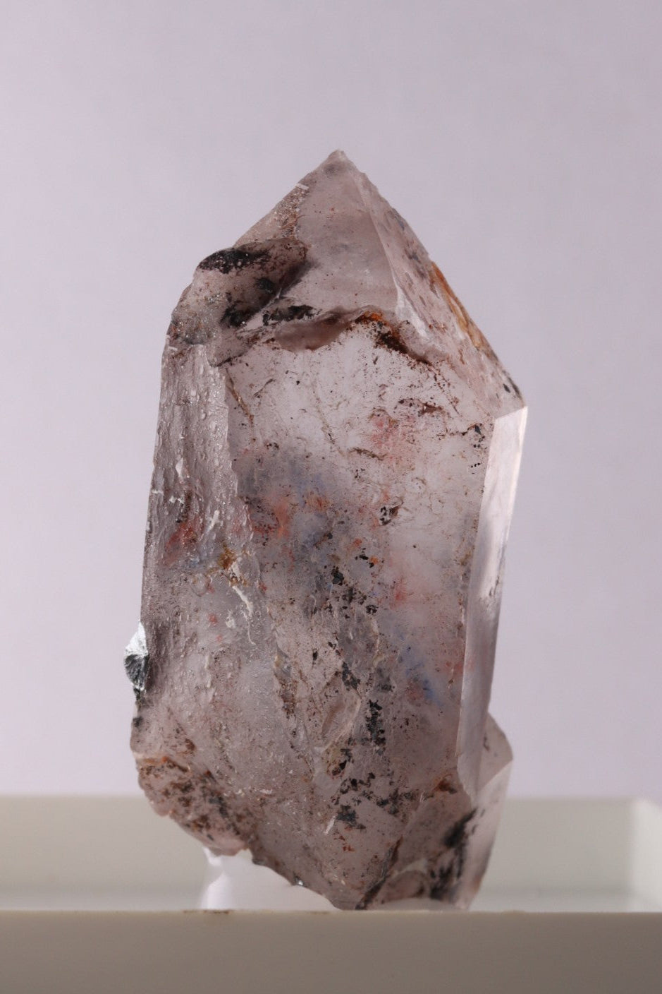 Shattuckite included Quartz with Hematite