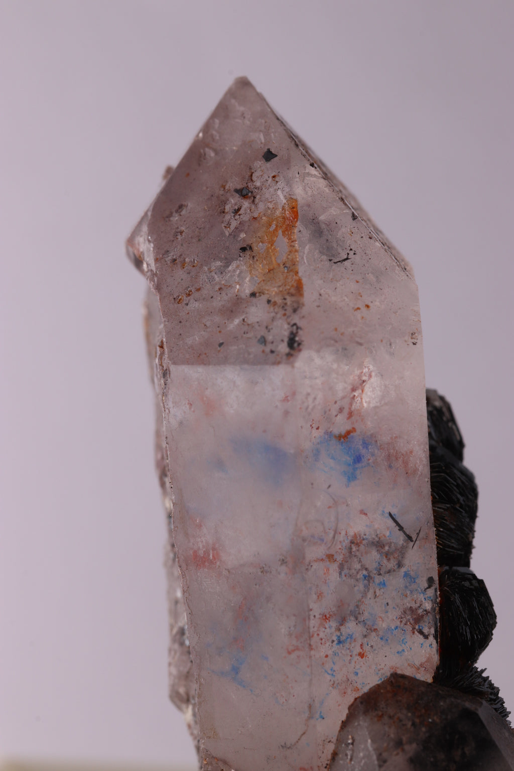 Shattuckite included Quartz with Hematite