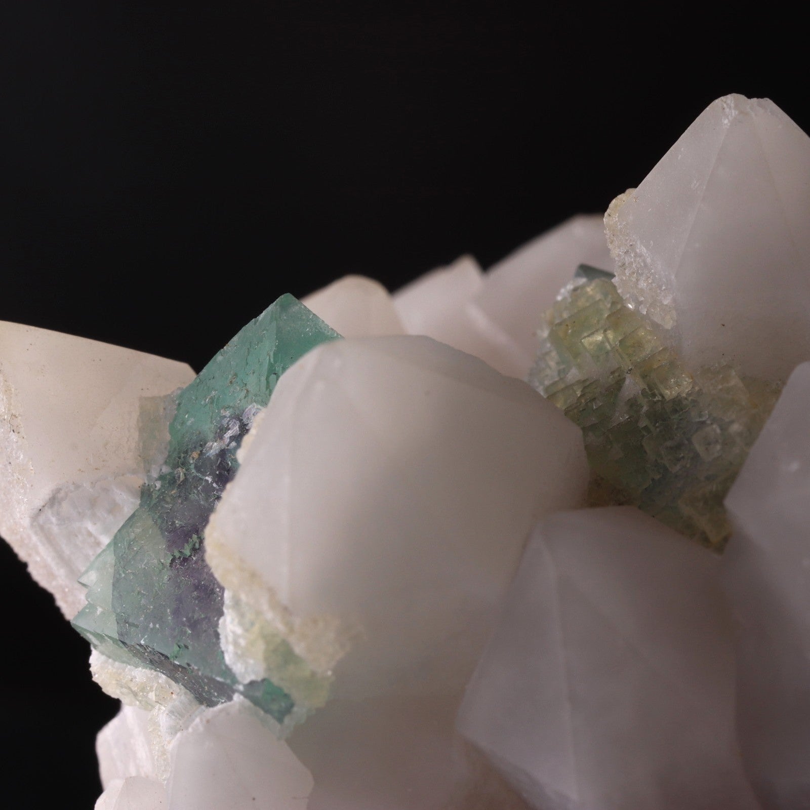 Fluorite on Quartz