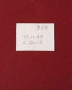 Back label of Hausmannite thumbnail from N'Chwaning, South Africa. Ex. Clive Queit.