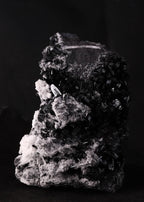 Manganite with Manganoan Calcite from N'Chwaning III, Kalahari Manganese Fields, South Africa