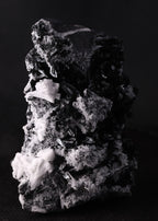Manganite with Manganoan Calcite from N'Chwaning III, Kalahari Manganese Fields, South Africa