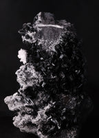 Manganite with Manganoan Calcite from N'Chwaning III, Kalahari Manganese Fields, South Africa