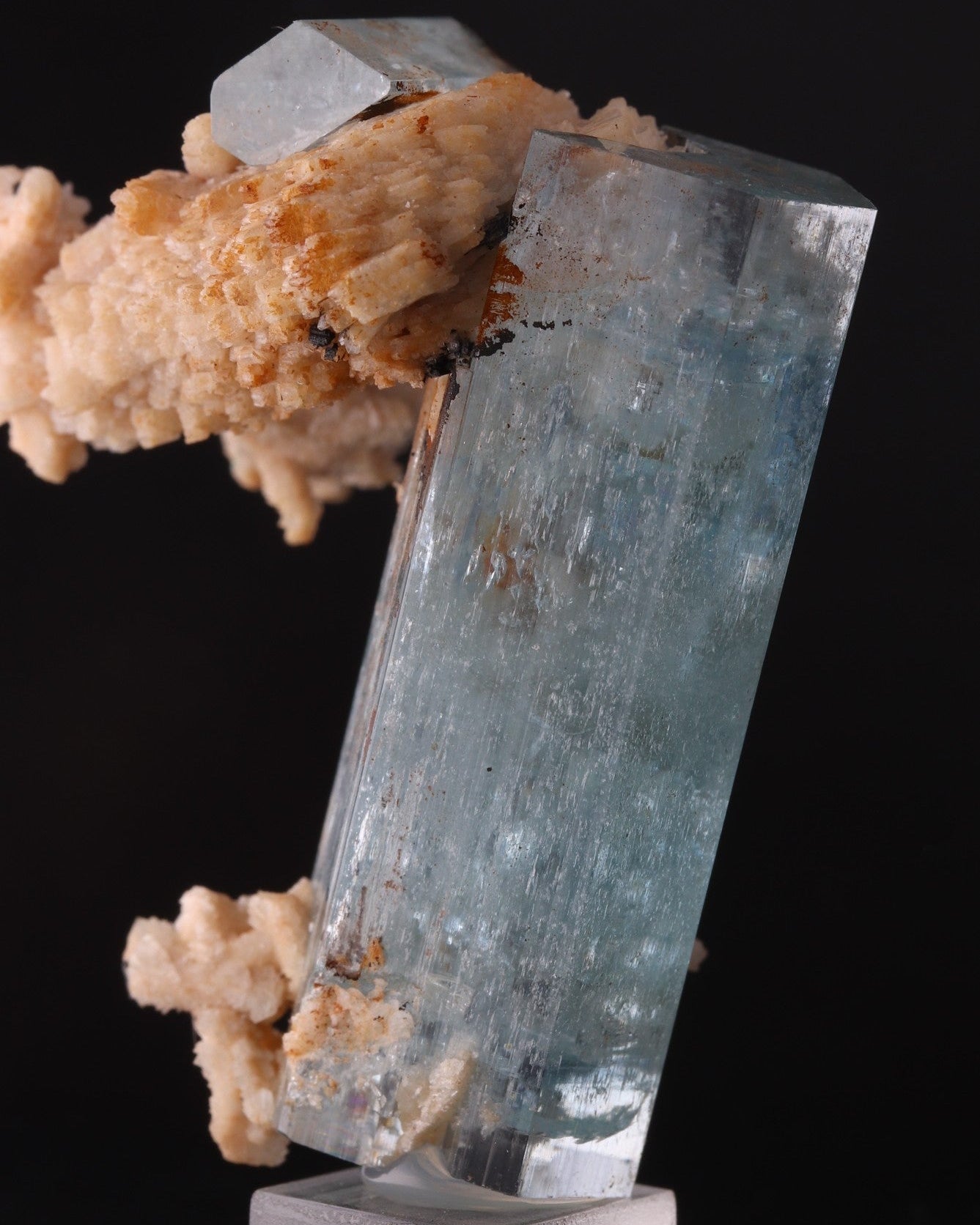 Aquamarine with Feldspar