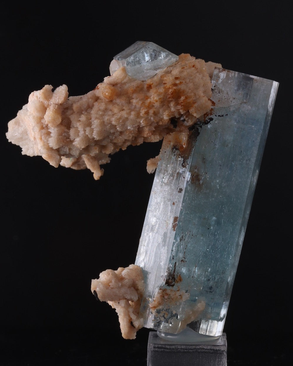 Aquamarine with Feldspar