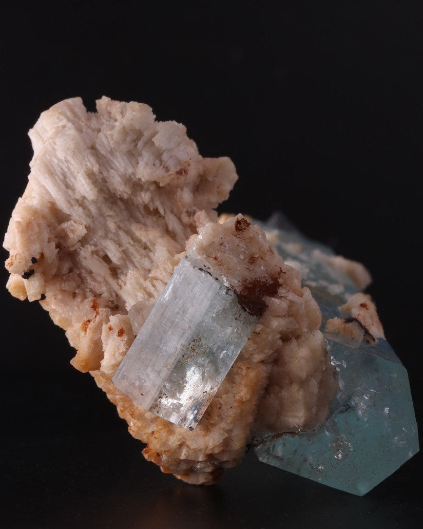 Aquamarine with Feldspar