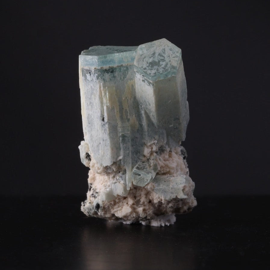 Aquamarine with Feldspar