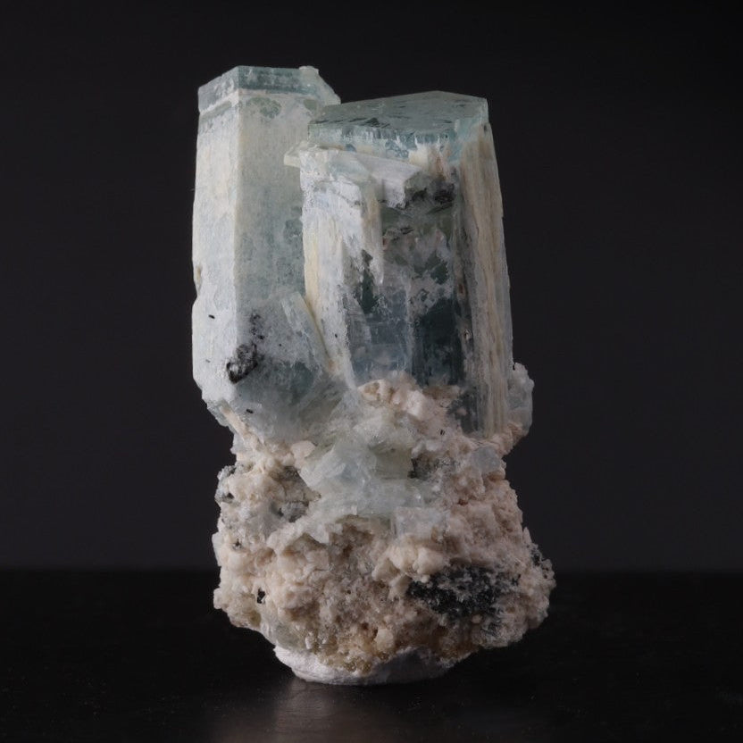 Aquamarine with Feldspar