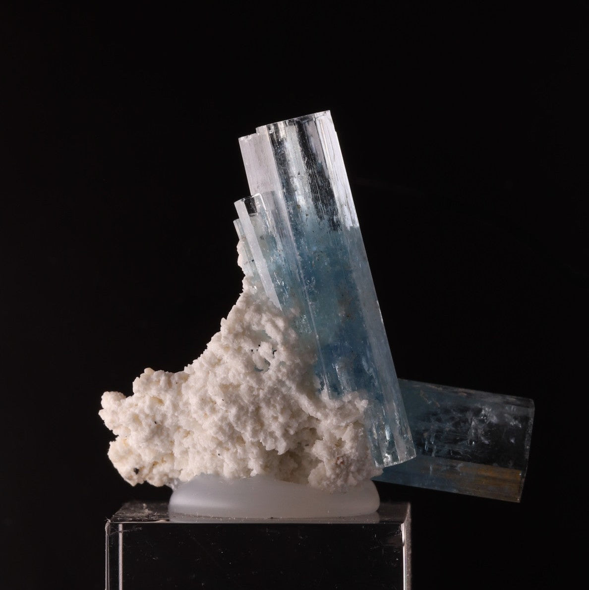 Aquamarine with Feldspar