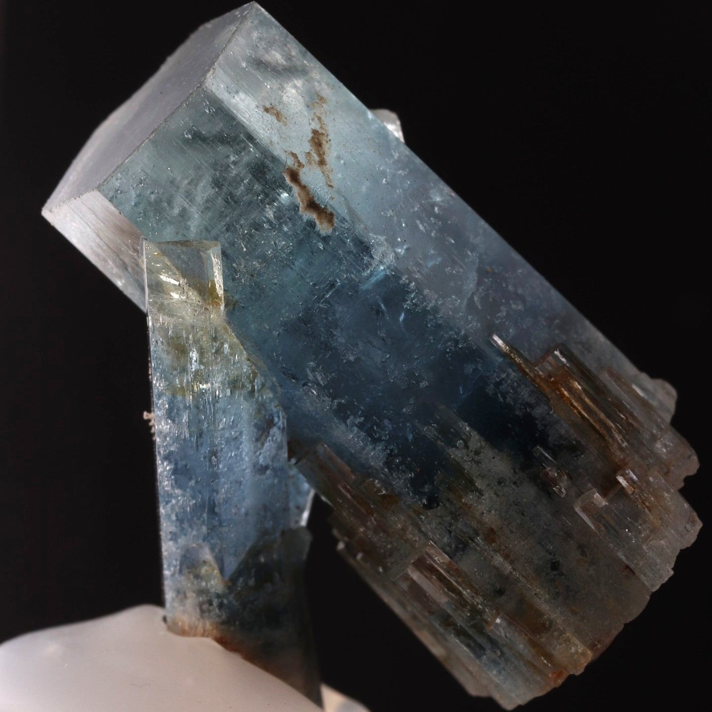 Close-up view of Aquamarine mineral specimen from Namibia