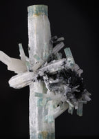 Aquamarine with Schorl