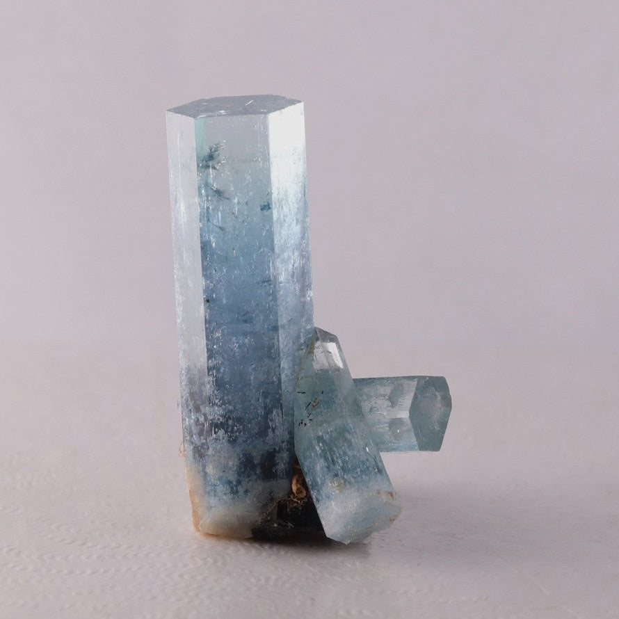 Aquamarine with Schorl