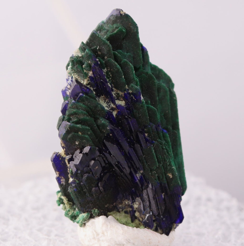 Azurite with Malachite