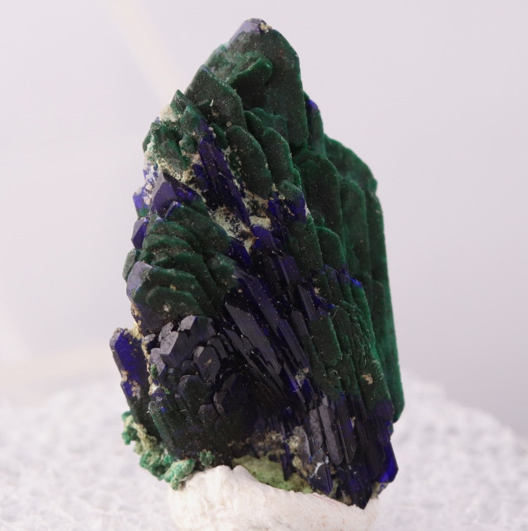 Azurite with Malachite