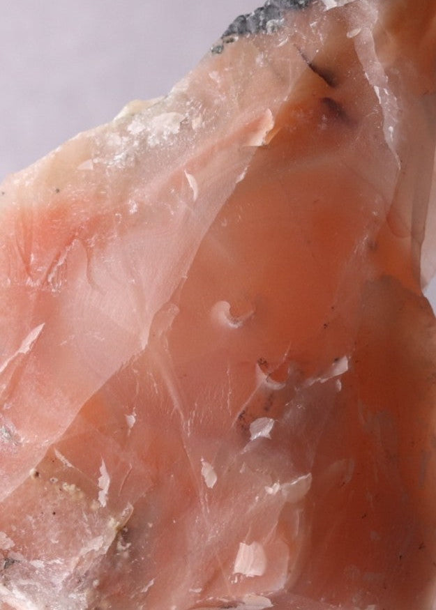Close-up front view of a rather nice Bustamite mineral specimen from N'Chwaning, Kalahari Manganese Fields, South Africa.