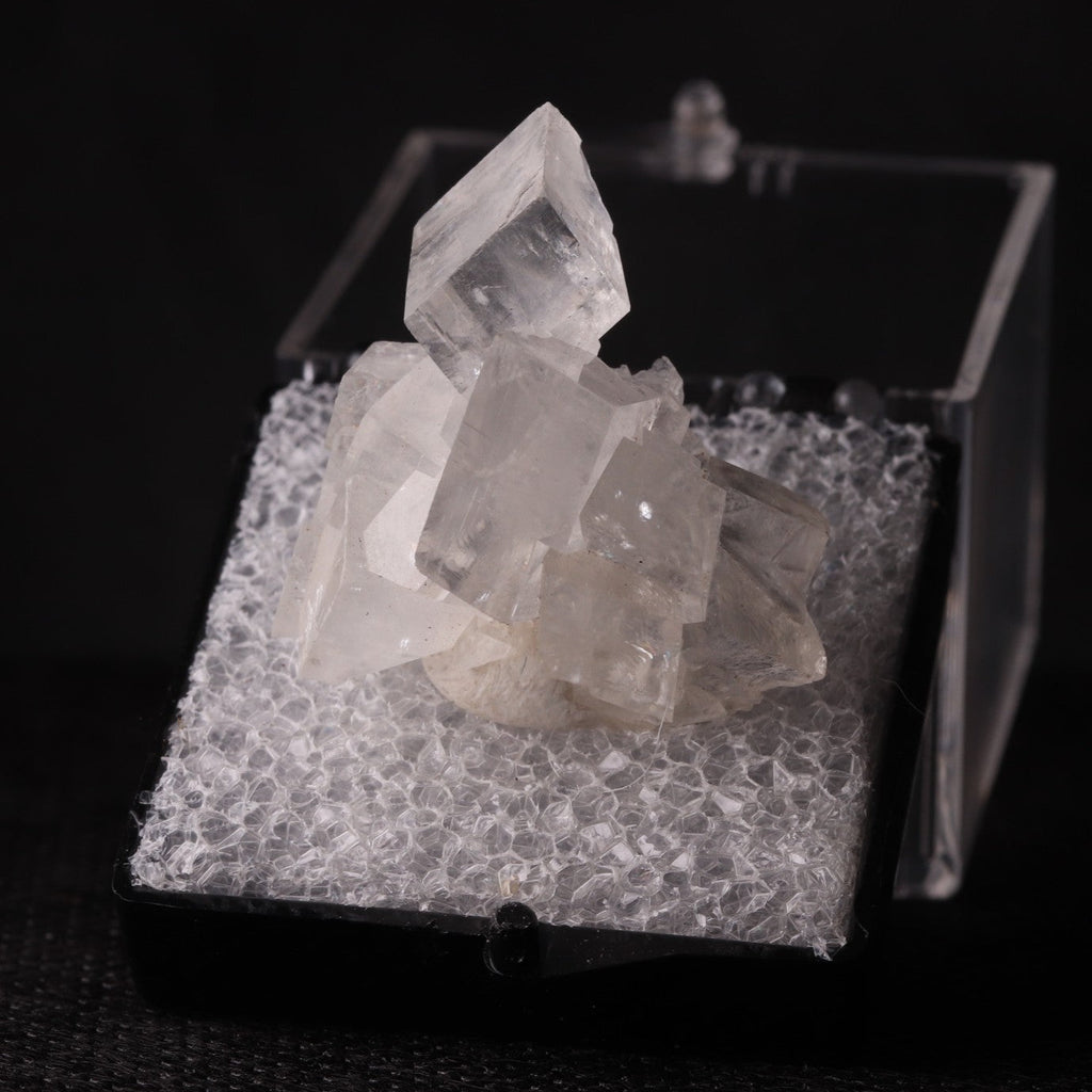 Front view of Calcite cluster mineral specimen from Tsumeb, Oshikoto Region, Namibia