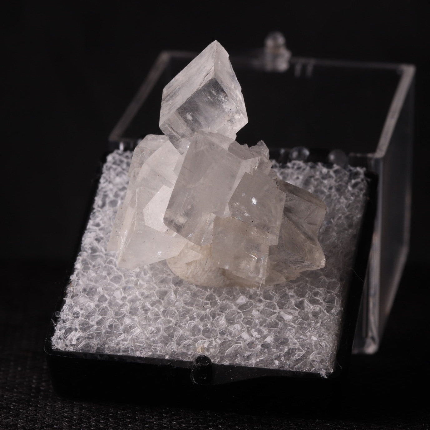 Front view of Calcite cluster mineral specimen from Tsumeb, Oshikoto Region, Namibia