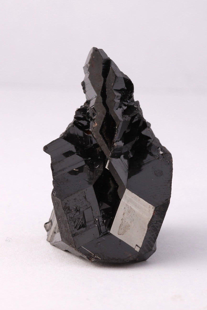 Front view of Cassiterite mineral specimen from the Erongo Region, Namibia