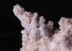 Close-up view of Celestine with Calcite mineral specimen from N'Chwaning III, Kalahari Manganese Fields, South Africa