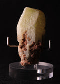 Front view of a nice pale yellow Ettringite mineral specimen from N'Chwaning, Kalahari Manganese Fields, South Africa