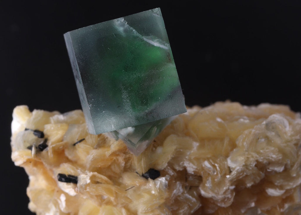 'Alien Eye' Fluorite on Muscovite