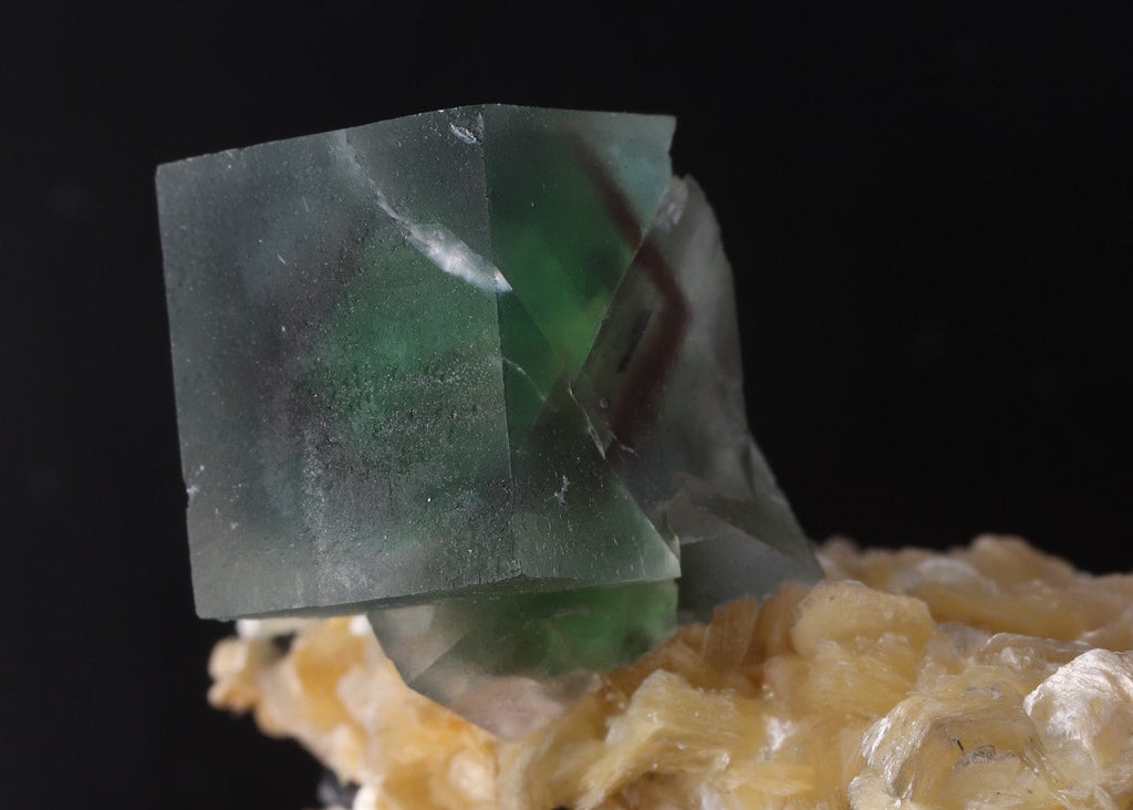 'Alien Eye' Fluorite on Muscovite
