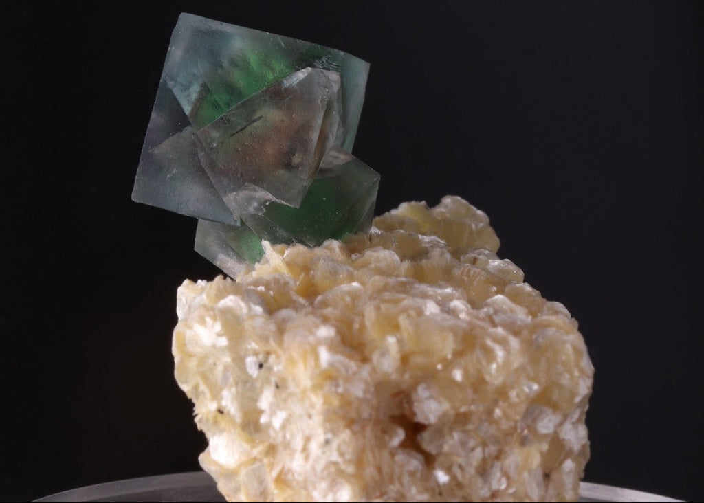 'Alien Eye' Fluorite on Muscovite