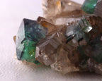 Fluorite on Smokey Quartz