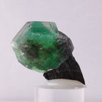 Fluorite on Schorl