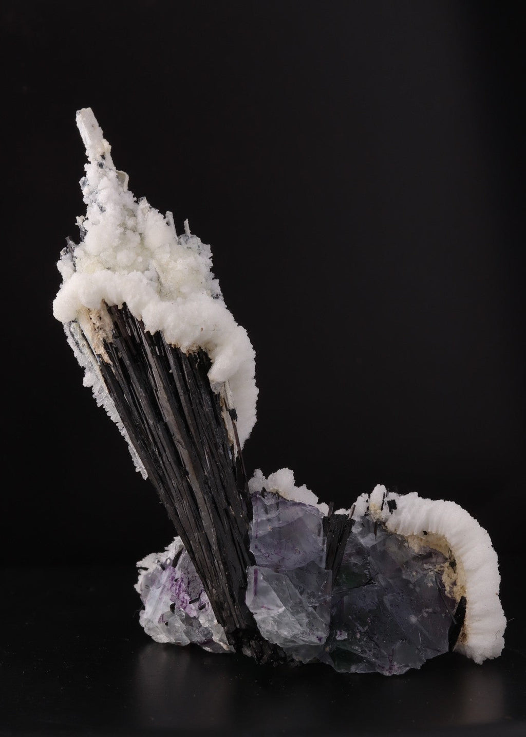 Best view of stunning Fluorite with Hyalite and Schorl from Erongo, Namibia