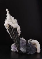 Best view of stunning Fluorite with Hyalite and Schorl from Erongo, Namibia