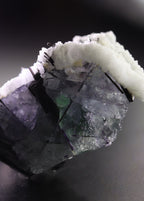 Close-up of light shining through Fluorite section