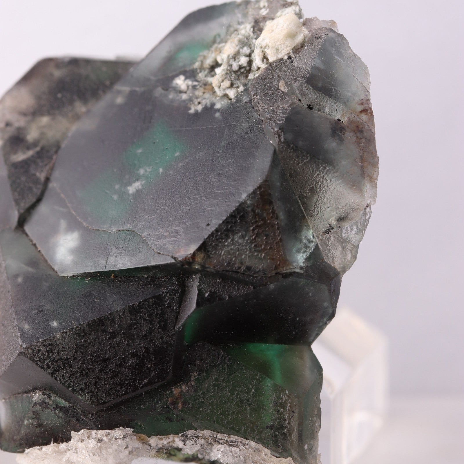Side view of green 'Alien Eye' Fluorite from the Erongo Region, Namibia