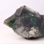 Flat view of green 'Alien Eye' Fluorite from the Erongo Region, Namibia