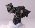 Front view of Hausmannite with Andradite and possibly Bementite from N'Chwaning II, Kalahari Manganese Fields, South Africa